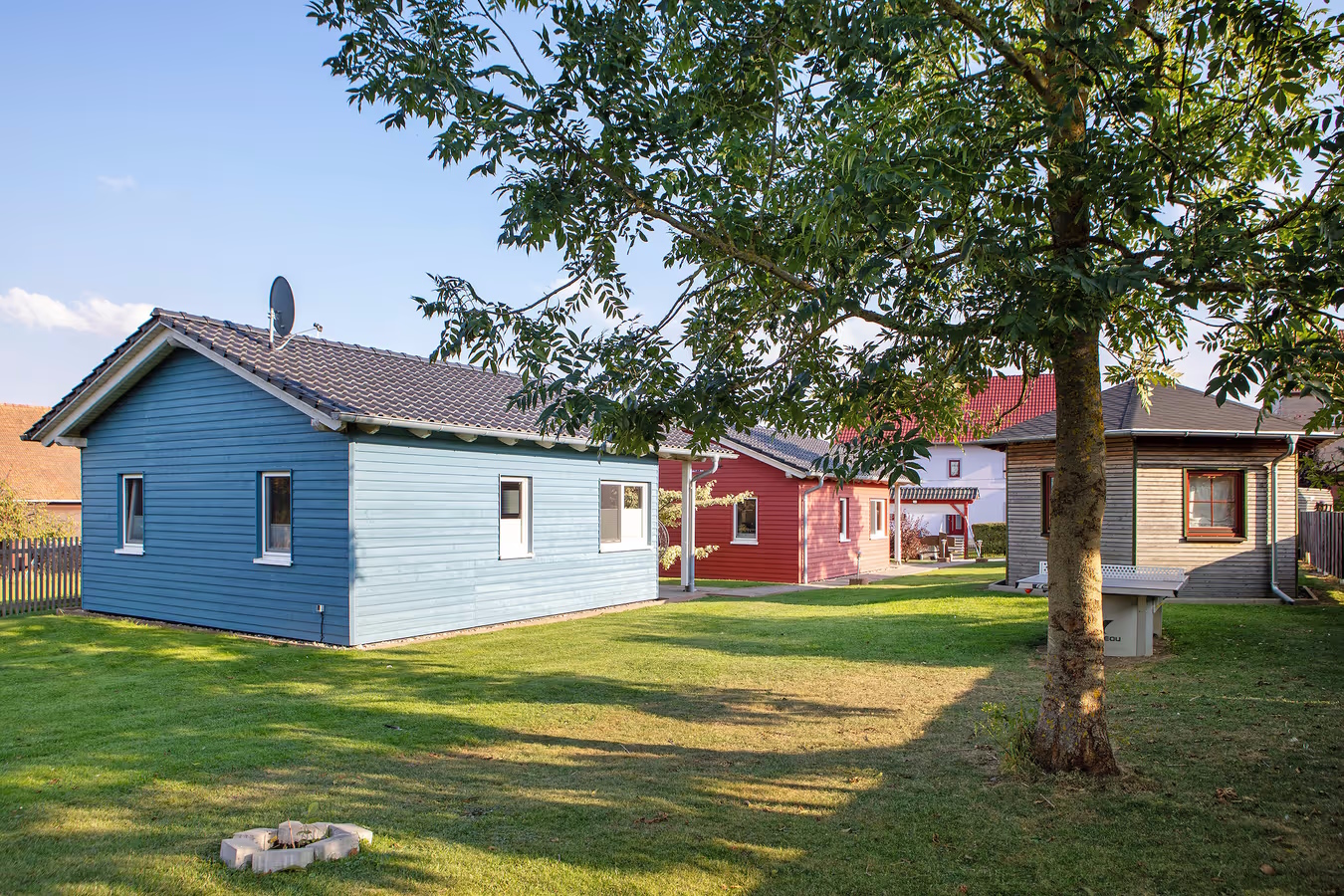 Ferienhäuser und Partyhütte